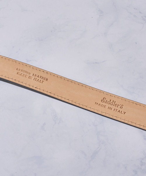 Saddler’s サドラーズ SHIPS別注 ベルト イタリア製 85 Saddler's（サドラーズ） ベルト 「Saddler's/サドラーズ」カーフ