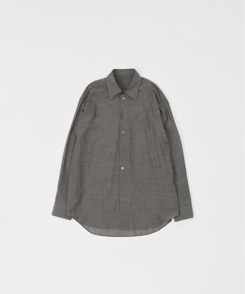 トップス [LAPIIS] FINE WOOL CHAMBRAY SHIRT LAPIIS シャツ FINE WOOL CHAMBRAY SHIRT メンズ : ZOZOTOWN Yahoo!店