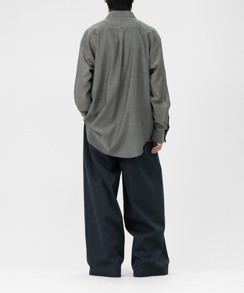 LAPIIS シャツ FINE WOOL CHAMBRAY SHIRT メンズ : ZOZOTOWN Yahoo!店