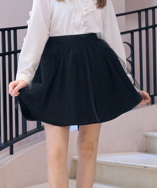 mieya mieya スカート 「mieya mieya」LADY TULLE SK/レディチュール