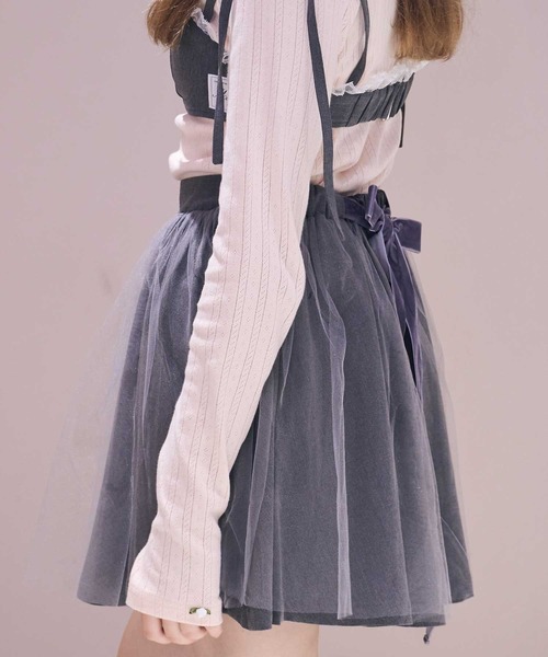 mieya mieya スカート 「mieya mieya」LADY TULLE SK/レディチュール
