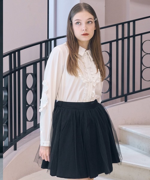 mieya mieya スカート 「mieya mieya」LADY TULLE SK/レディチュール