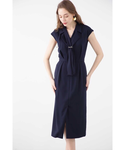 「PINKY&DIANNE」 ノースリーブワンピース 38 ライトグリーン レディース_画像4