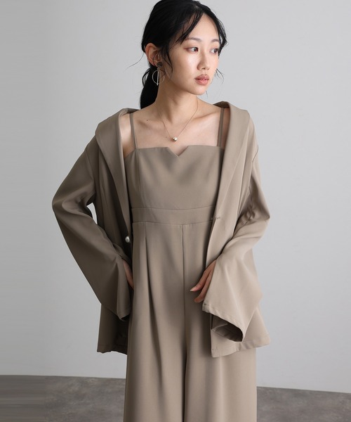 atloパーティードレス atlo（アトロ） ドレス ミモレ丈＆七分袖フォーマルシアーセレモニー