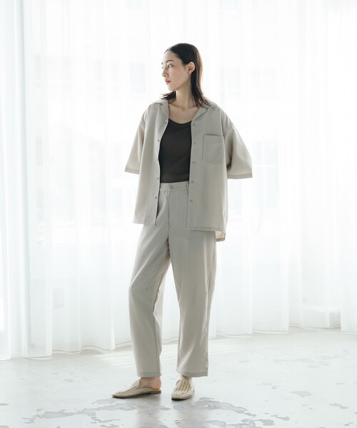 「FREAK'S STORE」 半袖シャツ MEDIUM オフホワイト メンズ_画像8