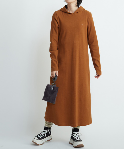 CONVERSE TOKYO ワンピース RIB HOODIE DRESS : ZOZOTOWN Yahoo!店