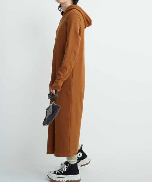 CONVERSE TOKYO ワンピース RIB HOODIE DRESS : ZOZOTOWN Yahoo!店