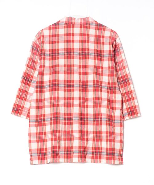 「GUCCI」 7分袖シャツ 44 レッド メンズの画像