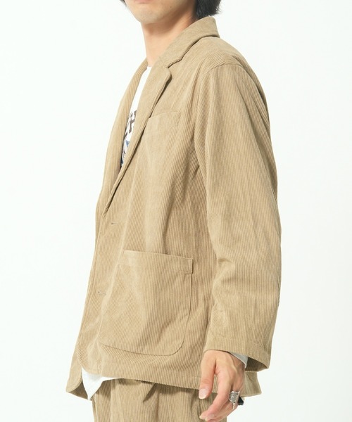 【未使用】T-JACKET コーデュロイ テーラードジャケット キャメル系 M 予約販売】テーラードジャケット コーデュロイ アウター ジャケット