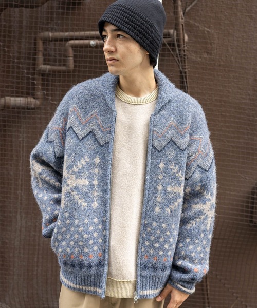 niko and…（ニコアンド） セーター ニット 雪柄カウチンニット