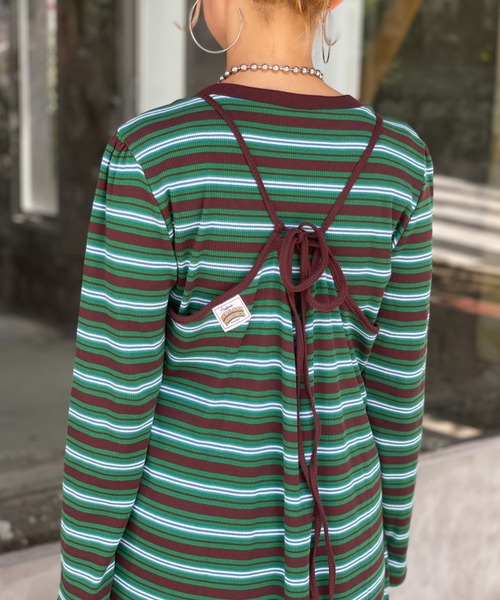 「HELLO.SANFRANCISCO」 キャミソールワンピース FREE グリーン レディース_画像7