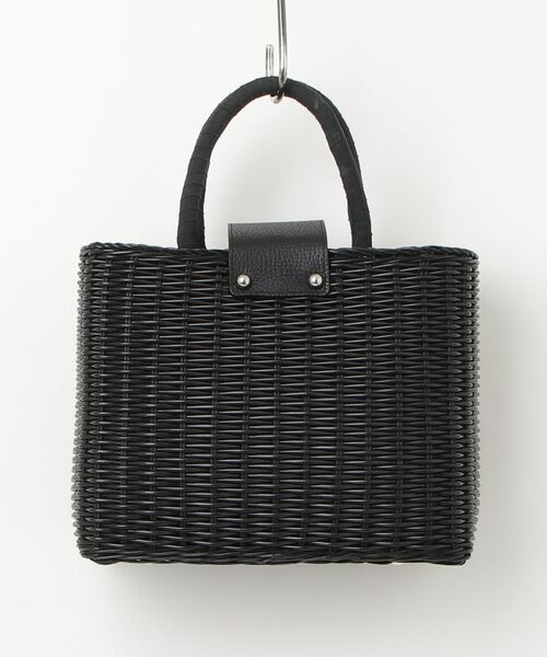「Demi-Luxe BEAMS」 かごバッグ ONE SIZE ブラック レディースの画像
