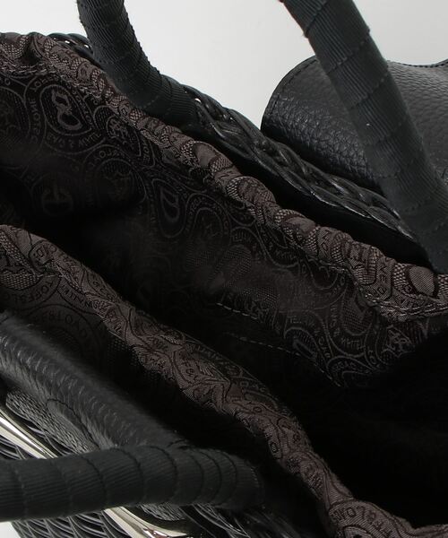 「Demi-Luxe BEAMS」 かごバッグ ONE SIZE ブラック レディースの画像