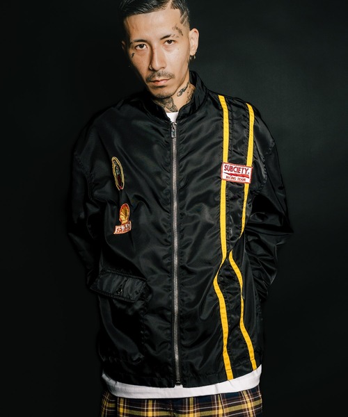 Subciety（サブサエティ） ナイロンジャケット Racing jkt メンズ 
