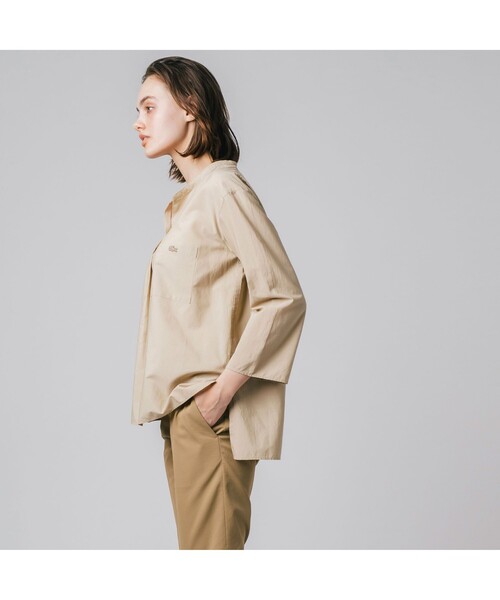 LACOSTE（ラコステ） 7分袖ブラウス 36 ベージュ レディース 