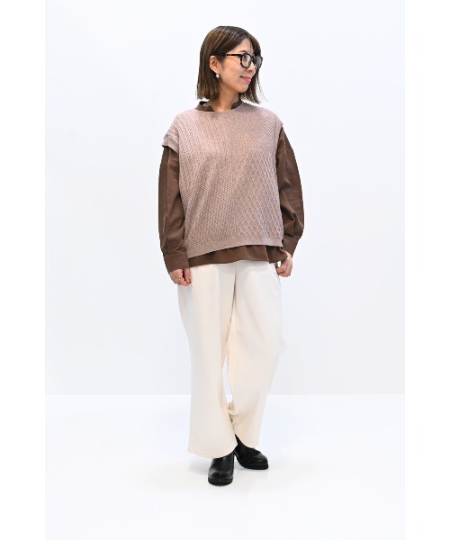 ハートマーケット（HEART MARKET） ベスト ジレ パッチワークニット