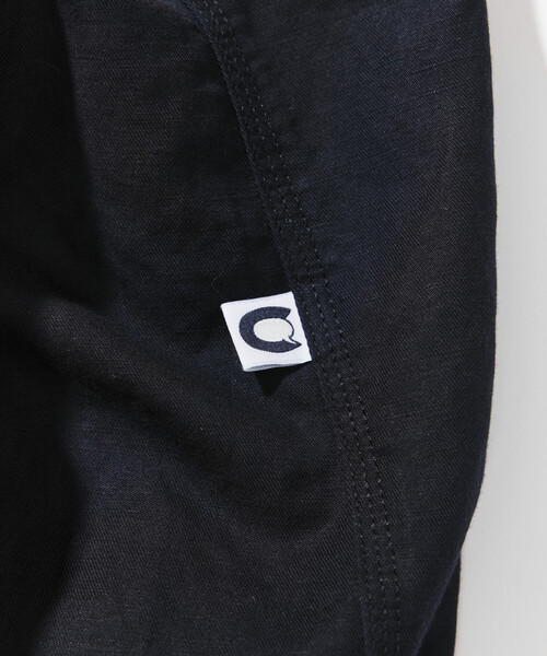 ステンカラーコート コート CAHLUMN/カウラム Cotton Linen Balmacaan/コットン リネン バルマカーンコート メンズの画像