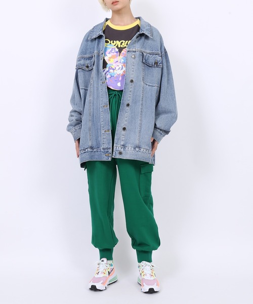 「PUNYUS」 デニムジャケット 4 ライトブルー レディース_画像3