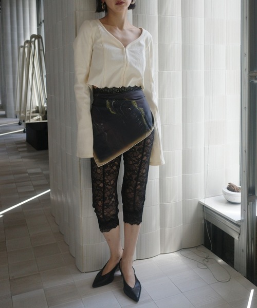 【専用】LACE BIKER PANTS （本日限定価格！） Ameri（アメリ） ハーフパンツ パンツ 短パン LACE BIKER PANTS