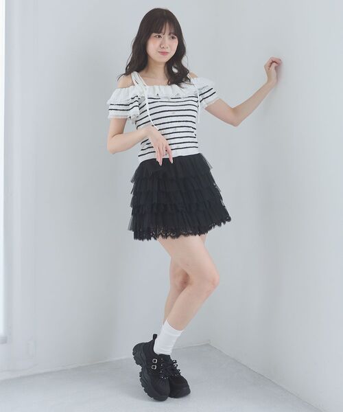 MAJESTIC LEGON（マジェスティックレゴン） スニーカー ビジュー厚底