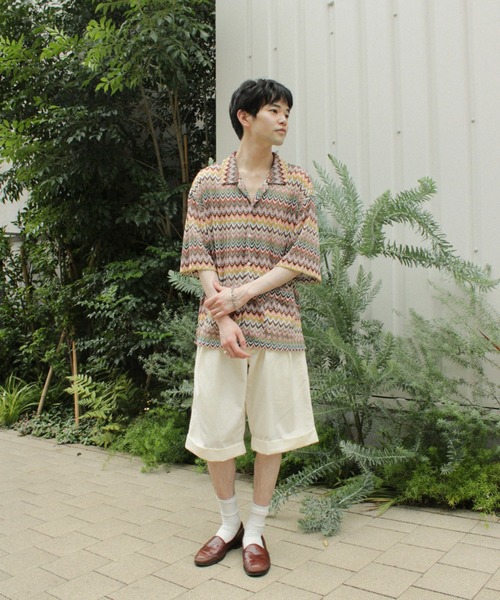 「CAMPHOR WOOD」 スラックス LARGE オフホワイト メンズ_画像4