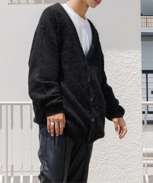 Ellno Loset（エルノロゼット） カーディガン モヘアライク