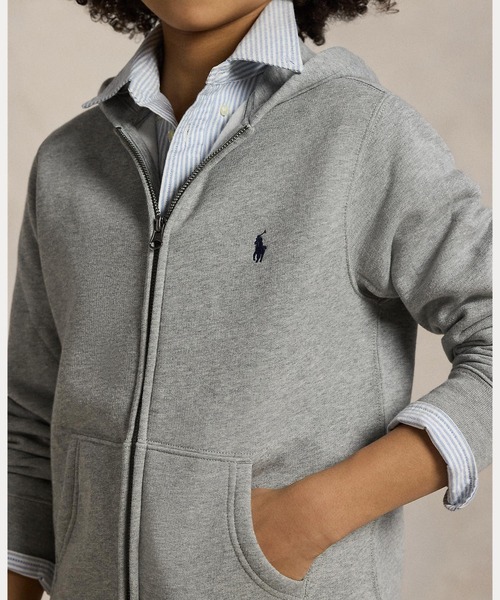 Polo Ralph Lauren コットンブレンド フリースフーディ パーカー Polo Ralph Lauren Childrenswear パーカー コットンブレンドフリース