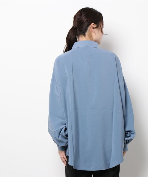ブラウス シャツ BIG SILHOUETTE SHIRT（ビッグシルエットシャツ） レディース Libra Cue ブラウス シャツ ビックシルエットハーフスリーブ