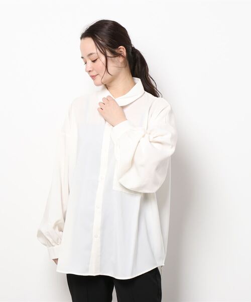 ブラウス シャツ BIG SILHOUETTE SHIRT（ビッグシルエットシャツ） レディース 楽天市場】ブラウス トップス レディース おしゃれ ビッグシャツ