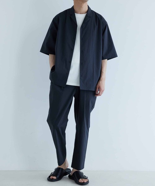【美品】ADAM ET ROPE' アダムエロペ　セットアップ　オープンカラー ADAM ET ROPE' シャツ ブラウス 【TOOLIGHT】TC オープンカラー
