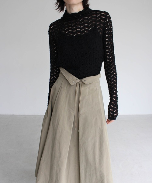 DRESSLAVE ドレスレイブドットプリーツシアーロングスカート36 S DRESSLAVE ドレスレイブドットプリーツシアーロングスカート36 S
