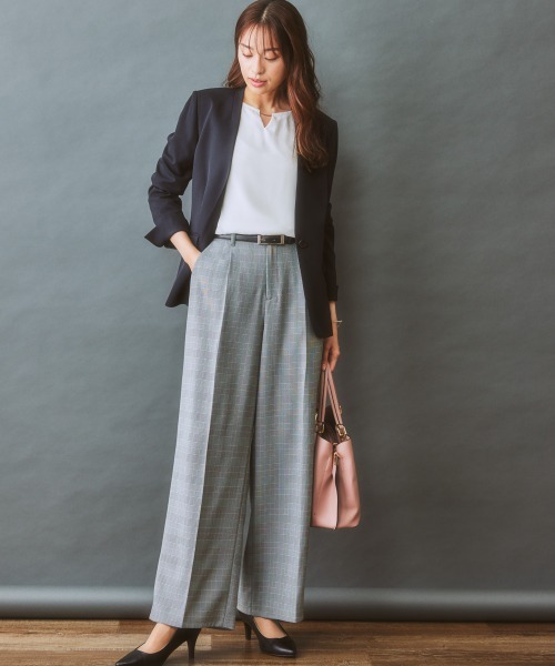7days Life Styling スーツ 「セットアップ対応」ノーカラー