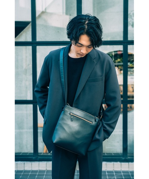 DEVICE ショルダーバッグ フェイクレザー ゴールドカラー