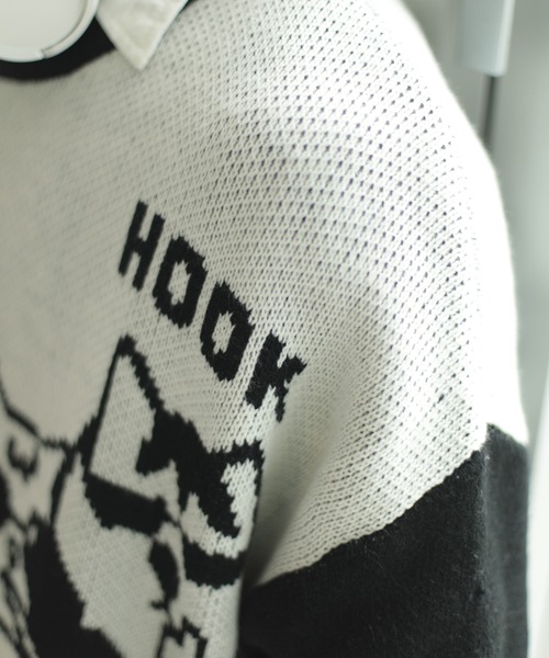 セーター ニット HOOK -original- 激カワ にゃんにゃんマフィア総柄