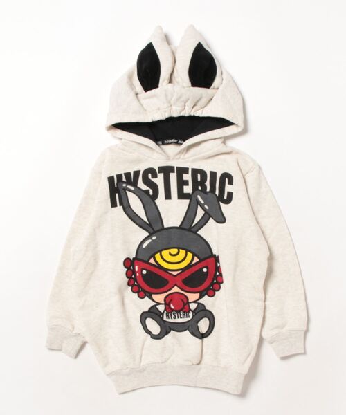 パーカー Hystericmini USAMINI 耳付き 裏毛パーカー キッズ  