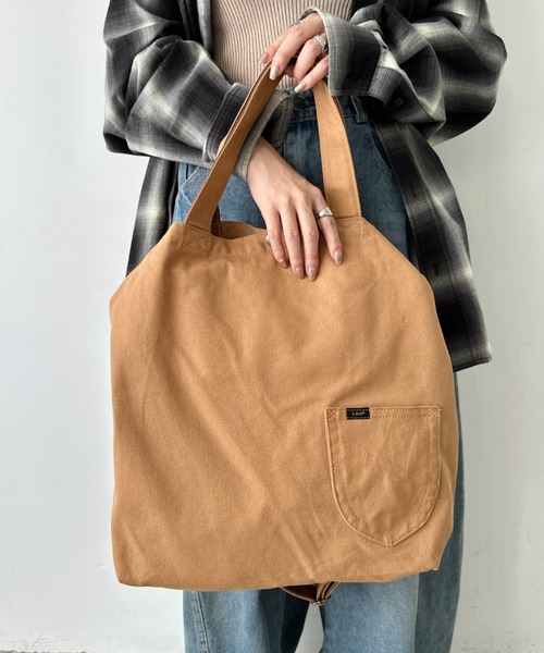 Lee トートバッグ Lee/リー キャンバス ビッグ2WAY レディース