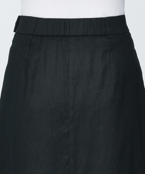 無印良品 スカート 婦人 ヘンプ混ストレッチストレートスカート
