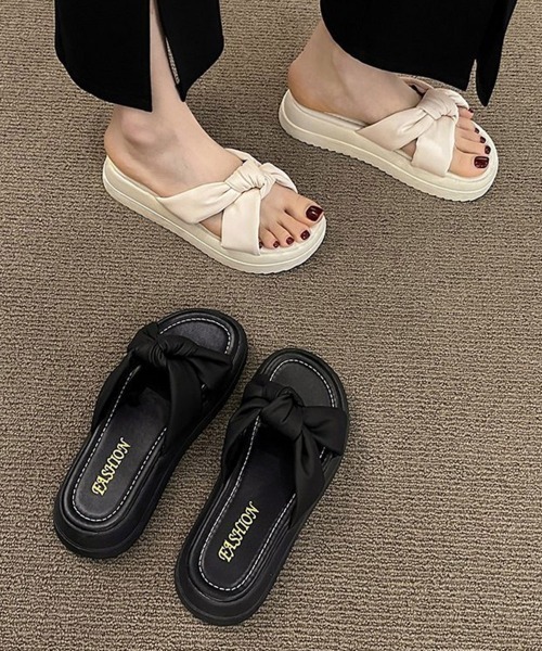 miniministore サンダル 厚底サンダル ミュールサンダル 美脚 夏