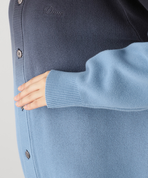 DIME カーディガン Dime Dipped Cardigan / Icy Blue (ダイム ニット/セーター
