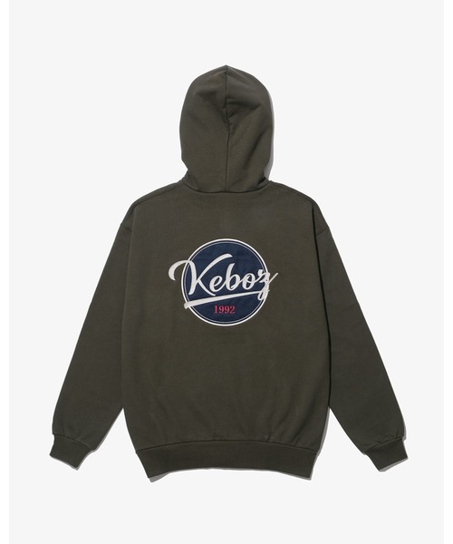 Keboz トレーナー 黒 KEBOZ パーカー BB LOGO SWEAT FULL ZIP HOODIE メンズ