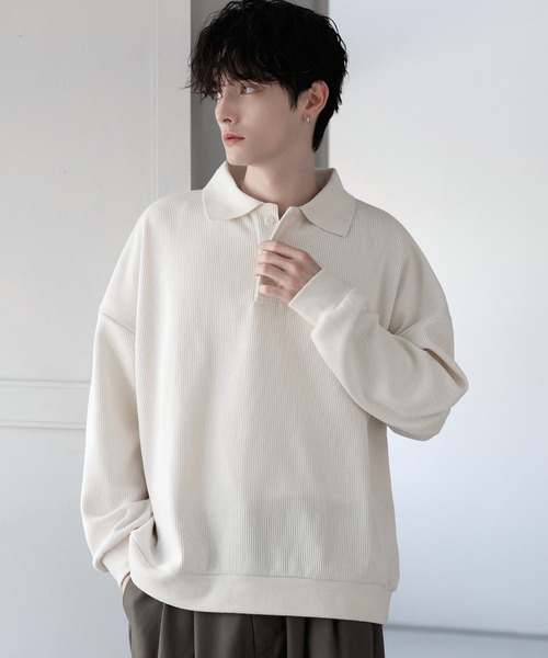 ポロシャツ 「25AW」カットコーデュロイ/ヴィンテージ加工 メンズ 