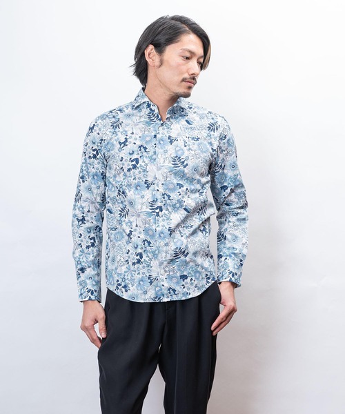 garsonwave シャツ 日本製 ヴィンテージ フラワー ペイズリー