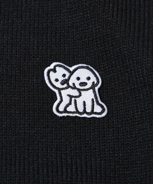 【関税込】 ロゴ 刺繍 フード ニット - マルチカラー AZUL BY MOUSSY | ステッチデザインニットトップス (ニット