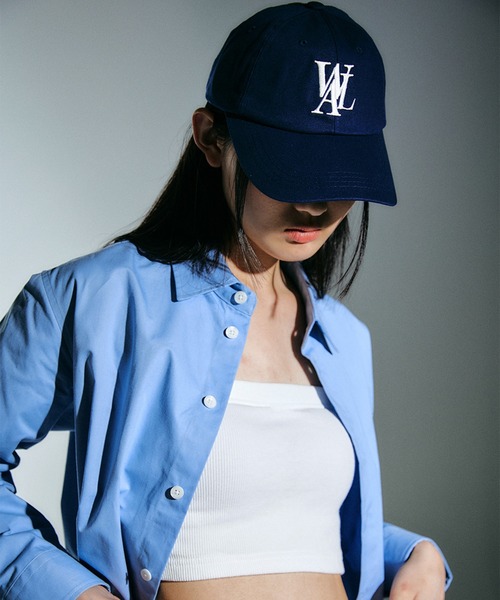 キャップ WOOALONG Signature Logo ball cap ICE BLUE SD5AAC102IB WOOALONG/ウアロン】signature Logo ball cap / SD5AAC102