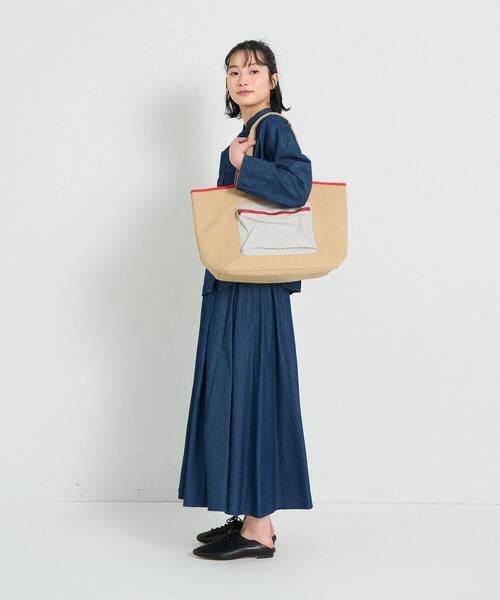 ADIEU TRISTESSE conges payes 　編みトートバック美品 ペーパー編みトートバッグ】｜【ADIEU TRISTESSE(アデュー
