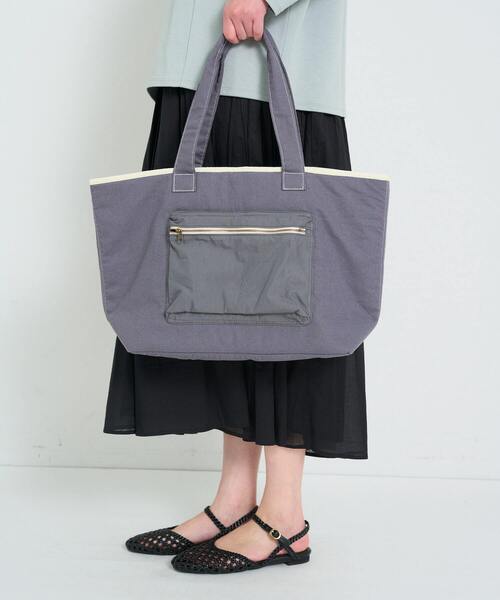 conges payes ADIEU TRISTESSE トートバッグ 異素材配色トート