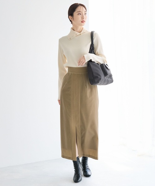 「Andemiu」 タートルネックニット FREE グレー レディース_画像6