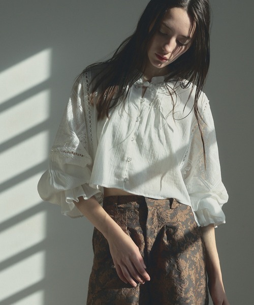 Muel Chic（ミュエルシック） ブラウス シャツ Pam lace blouse パム 