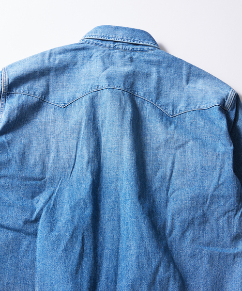Levi's デニムシャツ L インディゴブルー リーバイス LEVI'S LONGHORN デニムシャツ ミディアムインディゴ
