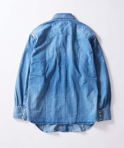 Levi's デニムシャツ 90s Levi'sリーバイス ボタンダウン カラーデニムシャツ 後染め